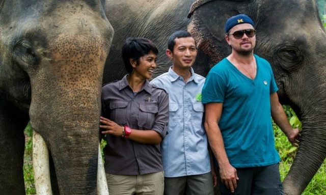 Ο Λεονάρντο Ντι Κάπριο στη ζούγκλα της Ινδονησίας (pic)