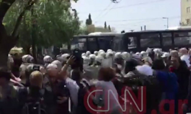 Επεισόδια στο κέντρο της Αθήνας