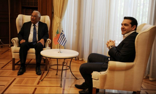 Συνάντηση Τσίπρα - Κόστα στο Μέγαρο Μαξίμου (vid)