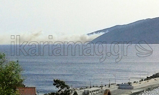 Συναγερμός: Φωτιά στην Ικαρία - Ενισχύονται οι πυροσβεστικές δυνάμεις