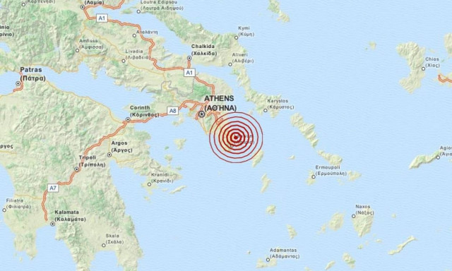 Σεισμός αισθητός στην Αττική