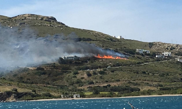 Υπό έλεγχο τέθηκε φωτιά στην Άνδρο