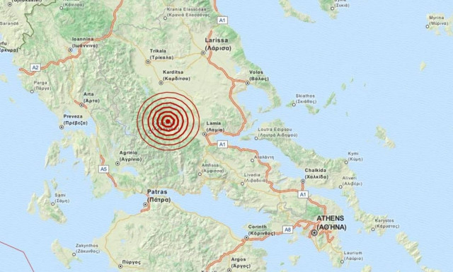 Σεισμός 4,3 Ρίχτερ κοντά στο Καρπενήσι