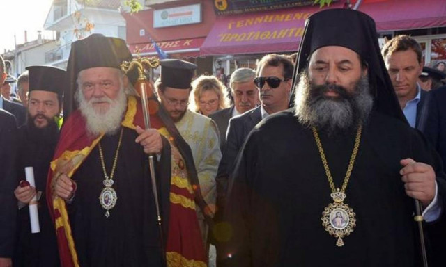 Ο Αρχιεπίσκοπος Ιερώνυμος σε Σέρρες και Λαγκαδά