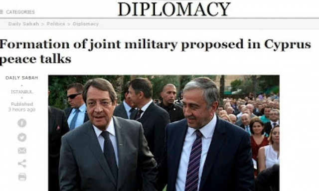 Daily Sabah: Δημιουργία Ελληνο-Τουρκικού στρατού στην Κύπρο