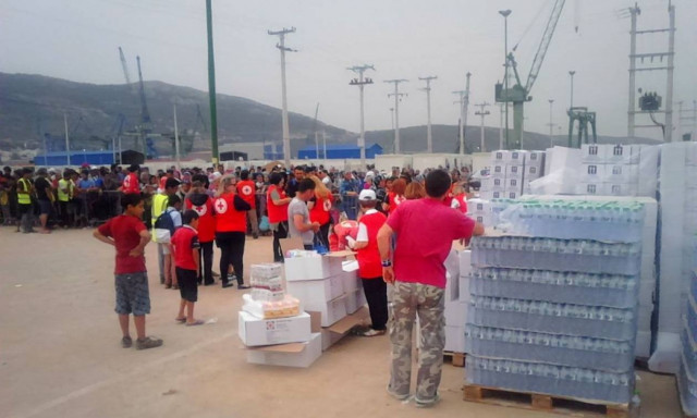 Στο Κέντρο Διαχείρισης Προσφύγων Σκαραμαγκά ο Ελληνικός Ερυθρός Σταυρός