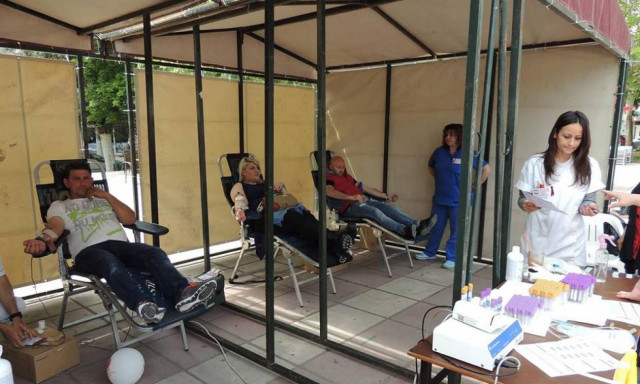 Εθελοντική αιμοδοσία από τον Ερυθρό Σταυρό στο Κιλκίς