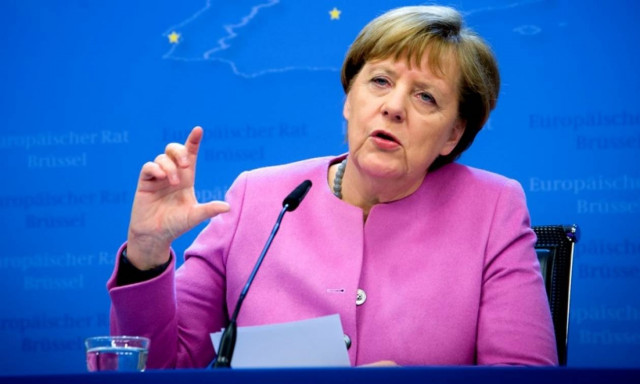 Pig’s head with ‘insulting’ anti-Merkel sign found outside German ruling party office