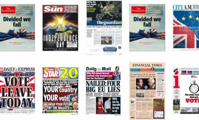 Brexit - Δημοψήφισμα: Δείτε όλα τα πρωτοσέλιδα του Βρετανικού Τύπου