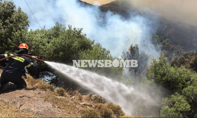 Φωτιά Δερβενοχώρια - Συγκλονιστική μαρτυρία: Είδα το καναντέρ να πέφτει (vid)