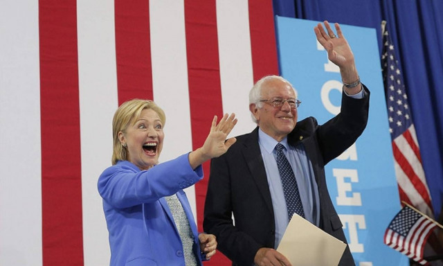 Προεδρικές εκλογές ΗΠΑ 2016: Μαζί για πρώτη φορά Χίλαρι και Σάντερς (vid)