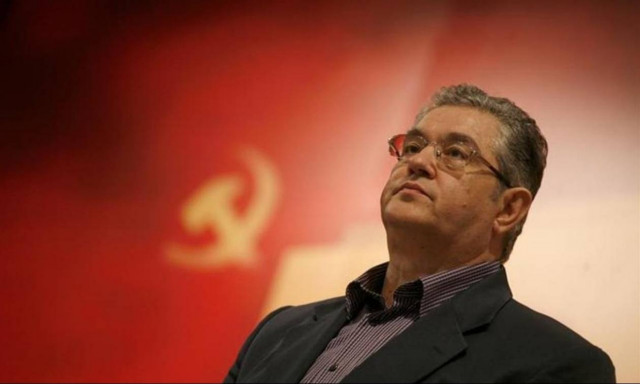 Τετ-α-τετ Κουτσούμπα με τον πρέσβη της Παλαιστίνης