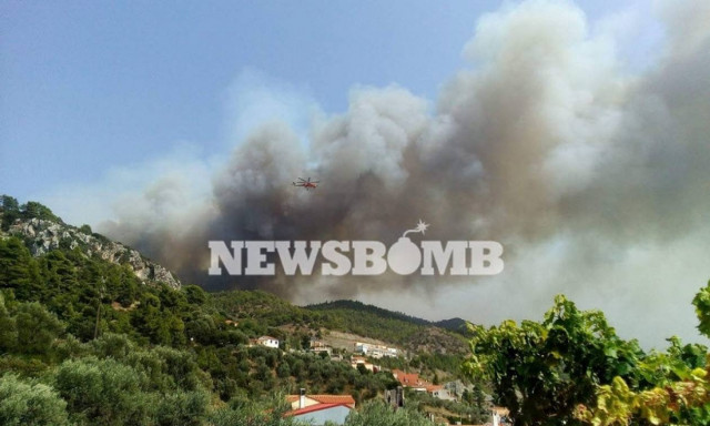 Φωτιά Εύβοια: Μάχη για τέταρτη μέρα με τις φλόγες - Αναζωπυρώσεις σε δύο σημεία στο όρος Καντήλι