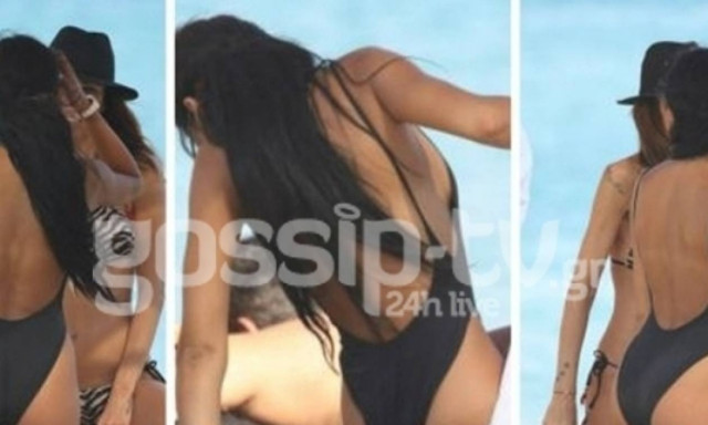 Κόλασε τη Μύκονο με τη σέξι εμφάνισή της στην παραλία η…