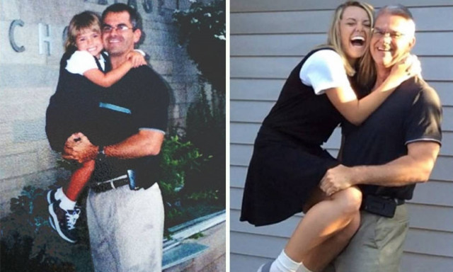 Είκοσι συγκινητικές φωτογραφίες της πρώτης μέρας στο σχολείο και της τελευταίας 12 χρόνια μετά