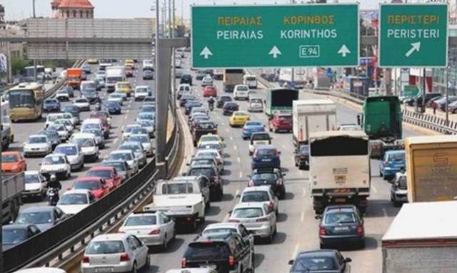 Καραμπόλα στην Αθηνών Λαμίας - Μεγάλο το μποτιλιάρισμα