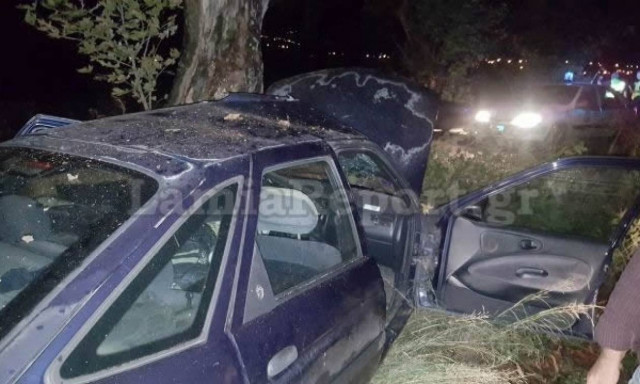 Τραγικό τροχαίο στη Λαμία: «Καρφώθηκε» στον πλάτανο και σκοτώθηκε