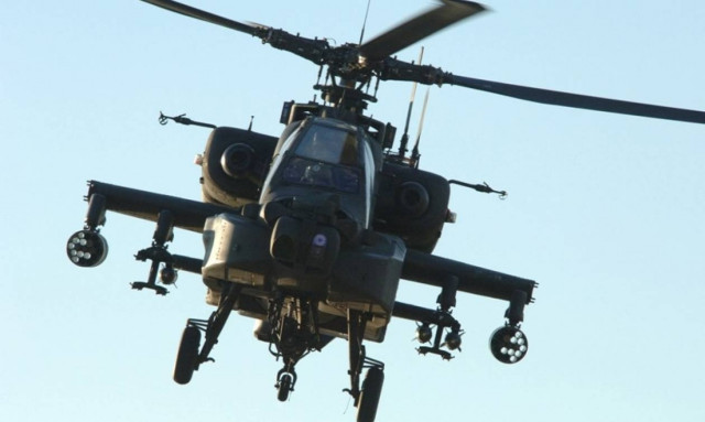 Military helicopter crashes; pilots safe