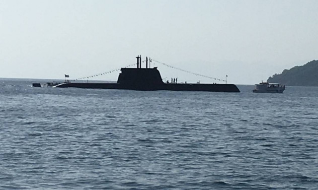 Πολεμικό Ναυτικό: To Υποβρύχιο Πιπίνος στη Σκιάθο για την επέτειο βύθισης του Κατσώνης (pics)