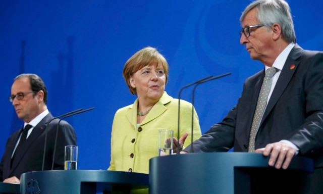 Ιταλία: «Έκλεισε» η συνάντηση των Γιούνκερ, Μέρκελ και Ολάντ