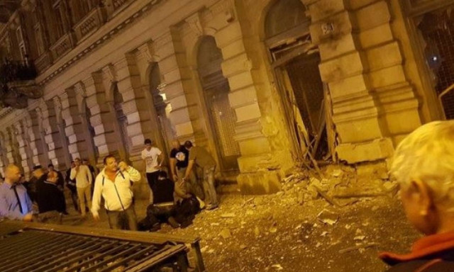Συναγερμός στην Ουγγαρία: Ισχυρή έκρηξη στο κέντρο της Βουδαπέστης (Pics+Vids)