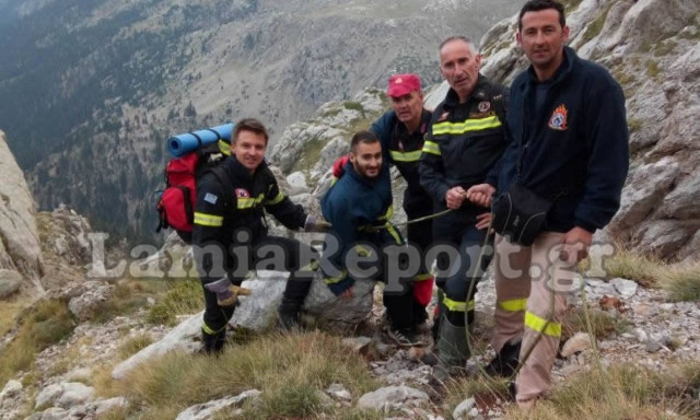 Έτσι σώθηκε ο 21χρονος στην Γκιώνα από την 7η ΕΜΑΚ Λαμίας! (vid)