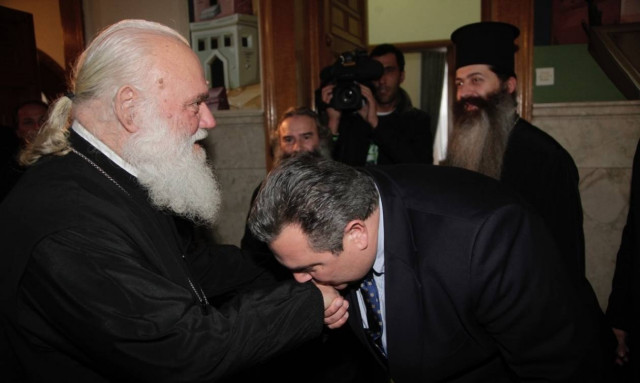 Καμμένος σε Ιερώνυμο: Δεν συμφωνούμε αν δεν γίνουν δεκτά τα αιτήματα της Ιεραρχίας