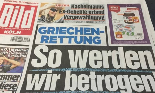 Bild: «Έτσι μας εξαπατούν στη διάσωση της Ελλάδας»!