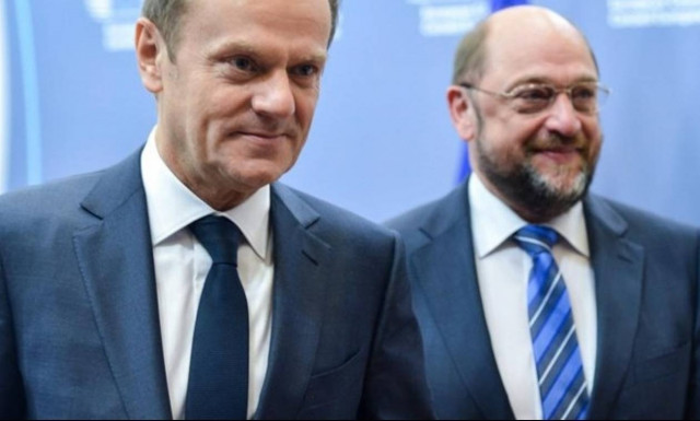 Σουλτς - Τουσκ προεξοφλούν πως οι κυρώσεις σε βάρος της Ρωσίας θα παραταθούν