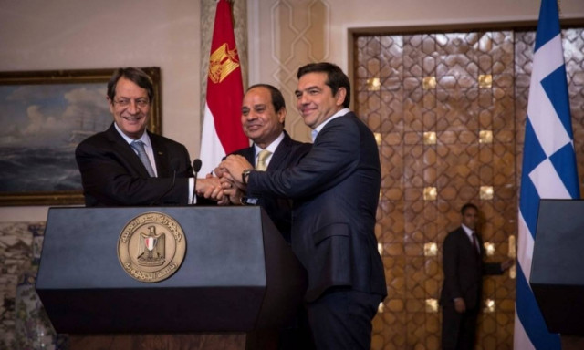 Ενεργειακό, μεταναστευτικό και μεταφορές στην κοινή διακήρυξη Ελλάδας - Κύπρου - Αιγύπτου