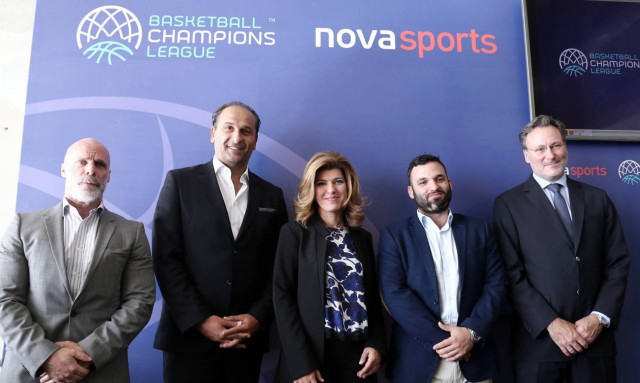 To Basketball Champions League με ΑΕΚ, ΑΡΗ, ΠΑΟΚ στα κανάλια Novasports!