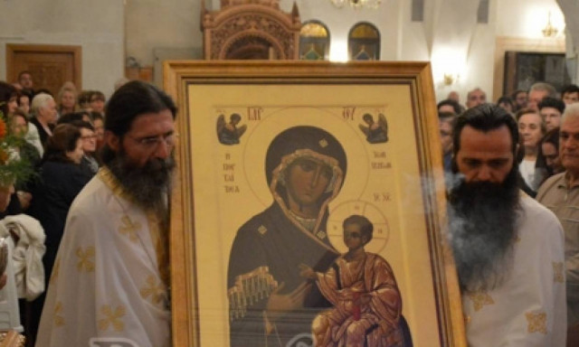 Η εικόνα της Παναγίας της Πορταϊτισσας  στον Άγιο Δημήτριο Αττικής