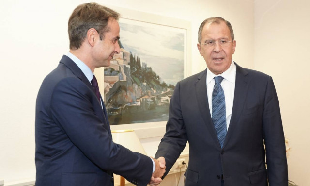 Μητσοτάκης σε Λαβρόφ: Ανησυχούμε για τις προκλήσεις Ερντογάν