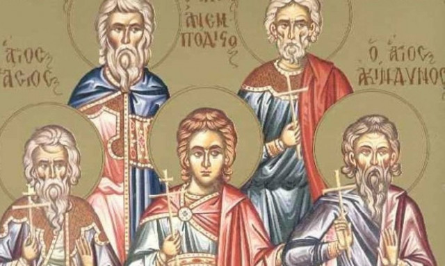 Άγιοι Ακίνδυνος, Αφθόνιος, Πηγάσιος, Ελπιδηφόρος και Ανεμπόδιστος, εορτάζουν σήμερα 2 Νοεμβρίου