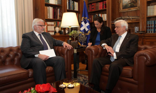 Συνάντηση Παυλόπουλου με τον υπουργό Εξωτερικών της Πολωνίας