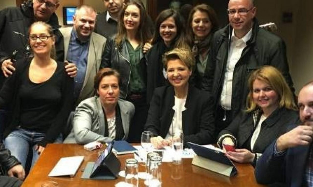 Ανασχηματισμός: Το συγκινητικό «αντίο» της Γεροβασίλη στους συνεργάτες της (photo)