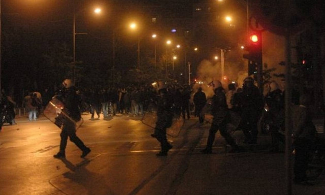 Επεισόδια μετά τον αγώνα Ηρακλής - Πλατανιάς