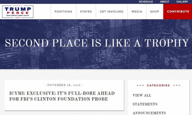 Εκλογές ΗΠΑ 2016: Χάκαραν την ιστοσελίδα του Ντόναλντ Τραμπ (Pics)