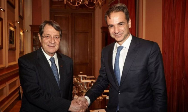 Συνάντηση Κυριάκου Μητσοτάκη με τον Νίκο Αναστασιάδη