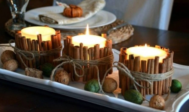 Πρωτότυπα χριστουγεννιάτικα διακοσμητικά από stick κανέλας