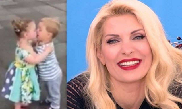 Ελένη: «Έλιωσε» με τo πρώτο φιλί των μικρών