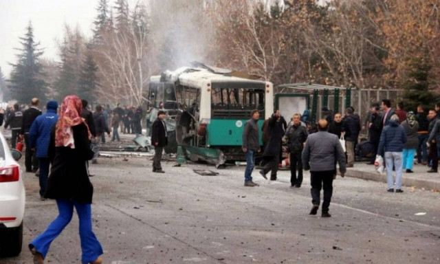 Turkey's Erdogan blames Kurdish militants after car bomb kills 13, wounds 55