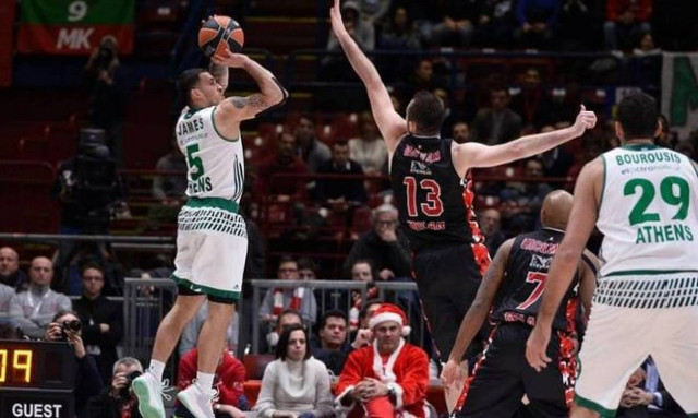 Αρμάνι Μιλάνο – Παναθηναϊκός Superfoods 72-86: «Πράσινο» πάρτι στη Λομβαρδία