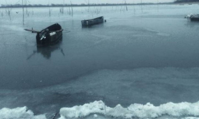 Εντυπωσιακό βίντεο: Η παγωμένη λίμνη Κερκίνη από ψηλά!