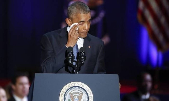 Obama speech: Democracy needs you, says outgoing president
