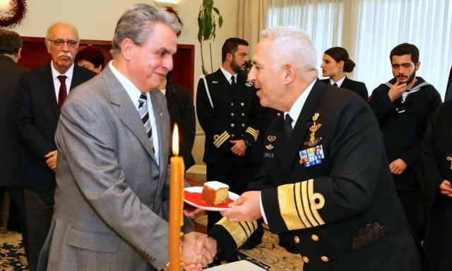 Πολεμικό Ναυτικό: Kοπή βασιλόπιτας του Γενικού Επιτελείου Εθνικής Αμύνης (pics)