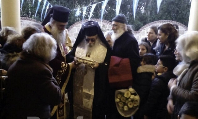 Λείψανο της Αγίας Αικατερίνης στον Άγιο Ιωάννη τον Καλυβίτη στο Βαθύ Χαλκίδας