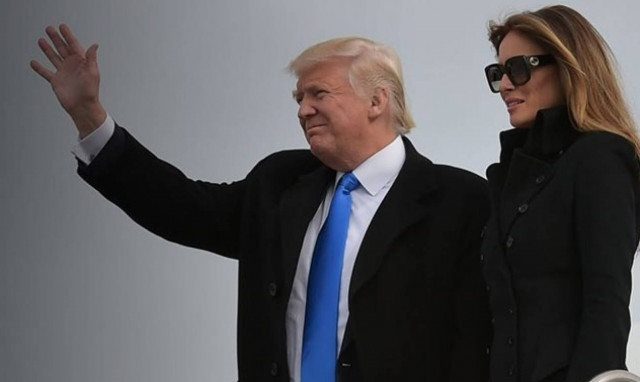 Ο Τραμπ έφθασε στην Ουάσινγκτον για την ορκωμοσία – Έκλεψε τα βλέμματα η Μελάνια (video+pics)