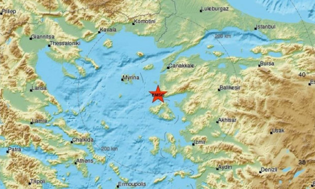 Σεισμός στην Τουρκία κοντά στη Μυτιλήνη