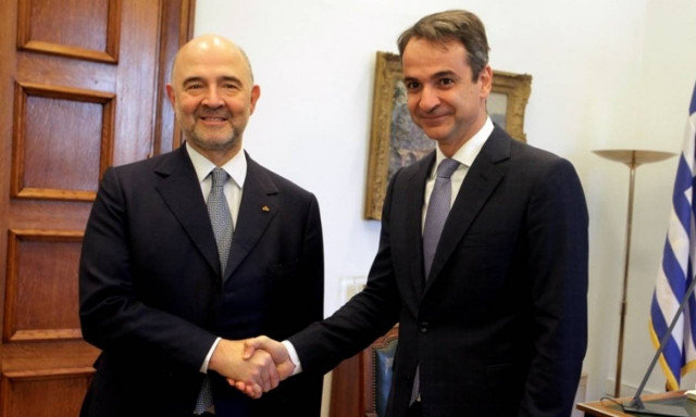 Τις προτάσεις της ΝΔ για έξοδο από την κρίση παρουσίασε ο Μητσοτάκης στον Μοσκοβισί